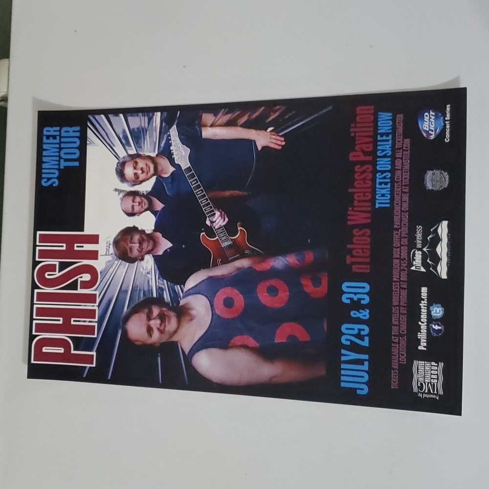PHISH (promo) Poster July 29 & 30 2014  nTelos Pavilion Portsmouth, VA
